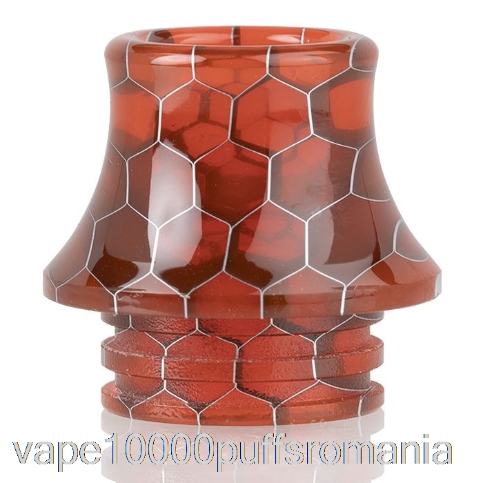 Vape Romania 810 Cone Piele De Sarpe Rasina Drip Tip Roșu